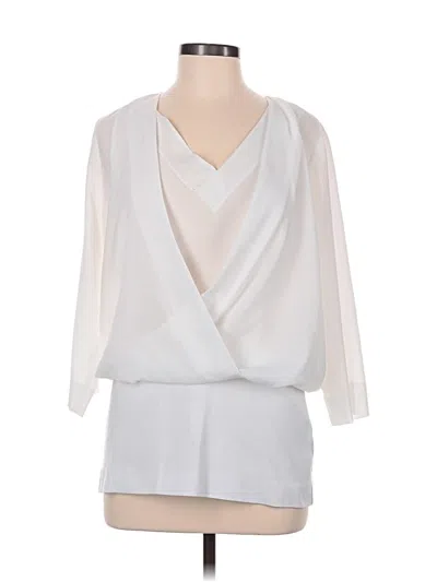 Pre-owned Cabi 3/4 Sleeve Blouse In White