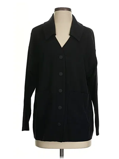 Pre-owned Cabi 3/4 Sleeve Button Down Shirt In Black