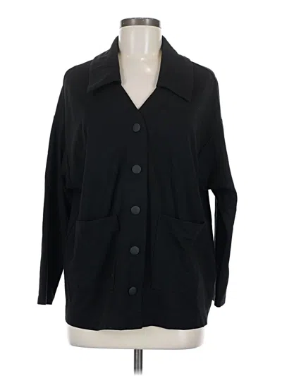 Pre-owned Cabi 3/4 Sleeve Button Down Shirt In Black