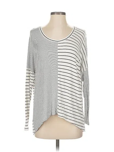 Pre-owned Cabi 3/4 Sleeve T-shirt In Gray