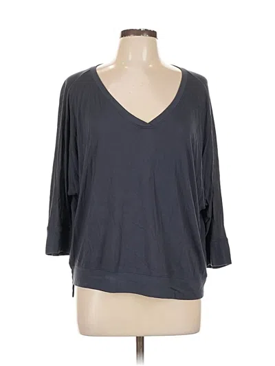 Pre-owned Cabi 3/4 Sleeve T-shirt In Gray