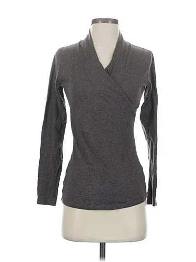 Pre-owned Cabi 3/4 Sleeve T-shirt In Gray