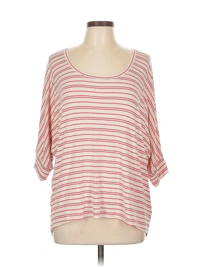 Pre-owned Cabi 3/4 Sleeve T-shirt In Pink