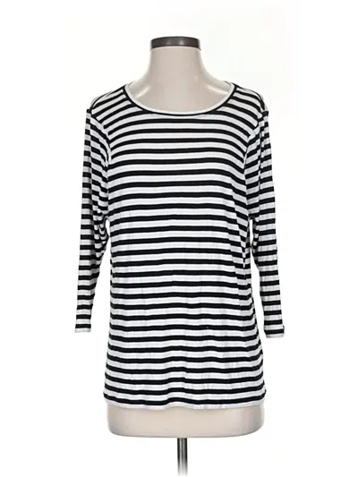 Pre-owned Cabi 3/4 Sleeve T-shirt In Silver