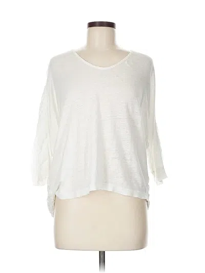 Pre-owned Cabi 3/4 Sleeve T-shirt In White
