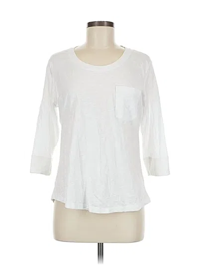 Pre-owned Cabi 3/4 Sleeve T-shirt In White