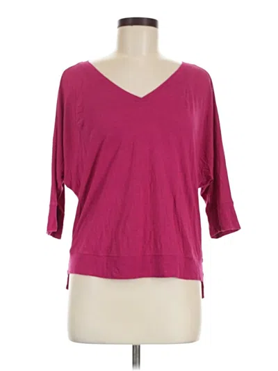 Pre-owned Cabi 3/4 Sleeve Top Burgundy V-neck Tops