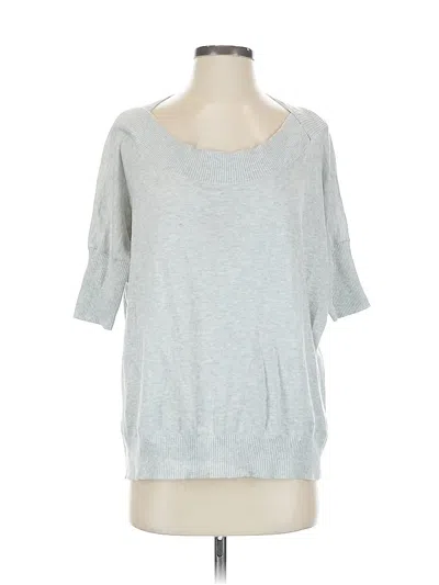 Pre-owned Cabi 3/4 Sleeve Top Gray Scoop Neck Tops