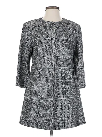 Pre-owned Cabi 3/4 Sleeve Top Gray Square Neckline Tops
