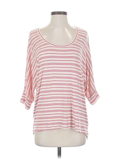 Pre-owned Cabi 3/4 Sleeve Top Pink Scoop Neck Tops