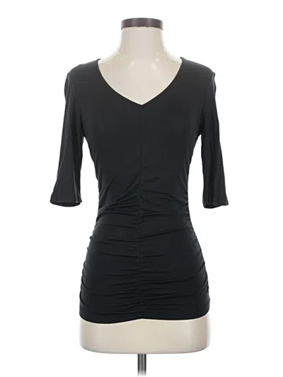 Pre-owned Cabi 3/4 Sleeve T-shirt In Black