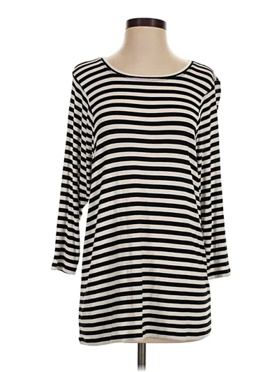 Pre-owned Cabi 3/4 Sleeve T-shirt In Black