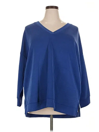 Pre-owned Cabi 3/4 Sleeve T-shirt In Blue