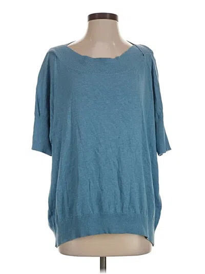 Pre-owned Cabi 3/4 Sleeve T-shirt In Blue
