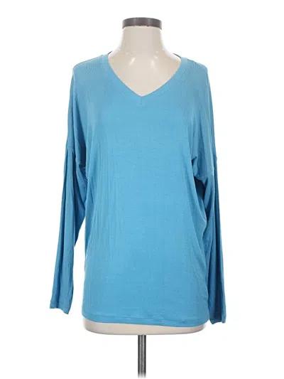 Pre-owned Cabi 3/4 Sleeve T-shirt In Blue