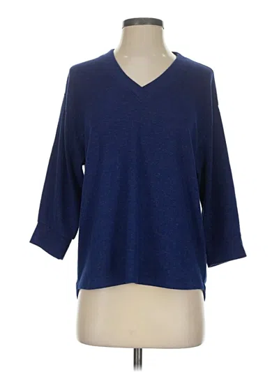 Pre-owned Cabi 3/4 Sleeve T-shirt In Blue