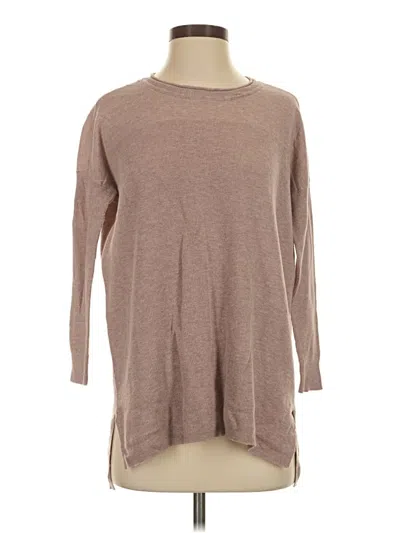 Pre-owned Cabi 3/4 Sleeve T-shirt In Brown