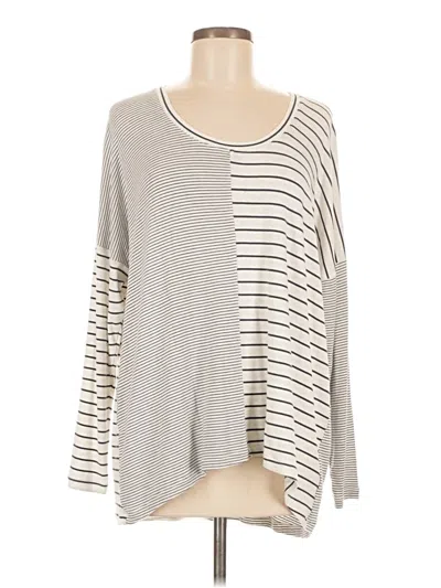 Pre-owned Cabi 3/4 Sleeve T-shirt In Gray