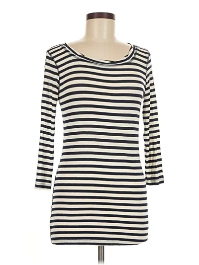Pre-owned Cabi 3/4 Sleeve T-shirt In Ivory