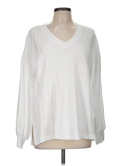 Pre-owned Cabi 3/4 Sleeve T-shirt In Ivory