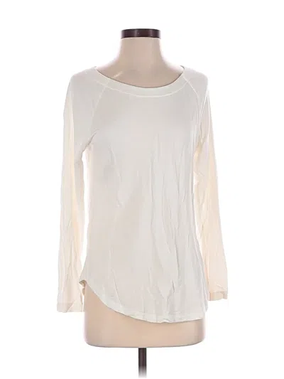 Pre-owned Cabi 3/4 Sleeve T-shirt In Ivory