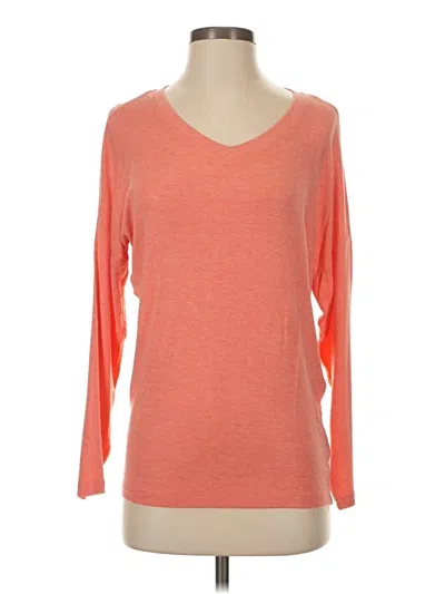 Pre-owned Cabi 3/4 Sleeve T-shirt In Orange