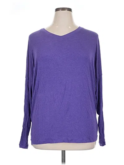 Pre-owned Cabi 3/4 Sleeve T-shirt In Purple