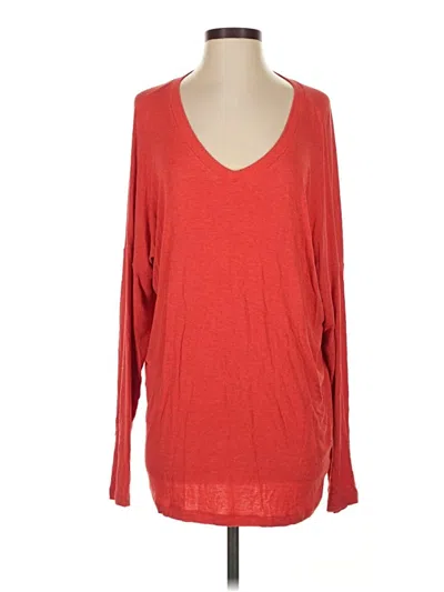 Pre-owned Cabi 3/4 Sleeve T-shirt In Red