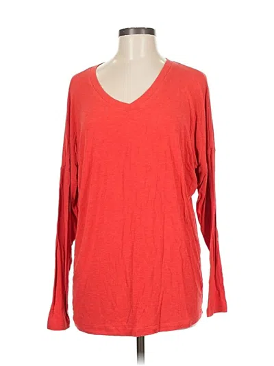 Pre-owned Cabi 3/4 Sleeve T-shirt In Red