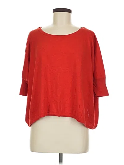 Pre-owned Cabi 3/4 Sleeve T-shirt In Red