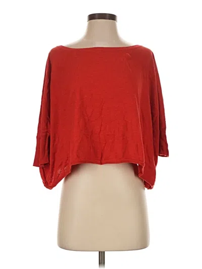 Pre-owned Cabi 3/4 Sleeve T-shirt In Red