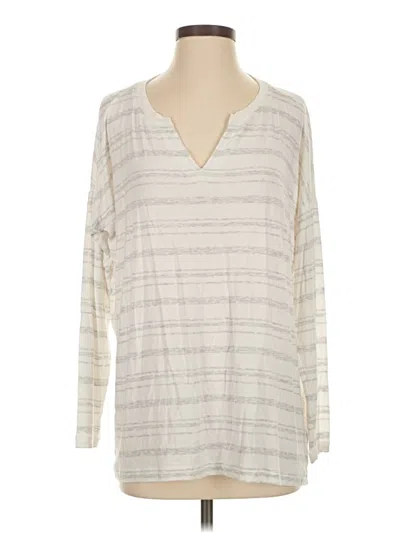 Pre-owned Cabi 3/4 Sleeve T-shirt In Silver