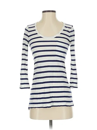 Pre-owned Cabi 3/4 Sleeve T-shirt In White