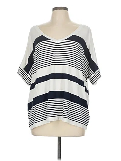 Pre-owned Cabi 3/4 Sleeve T-shirt In White