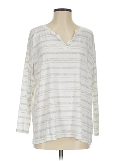 Pre-owned Cabi 3/4 Sleeve T-shirt In White