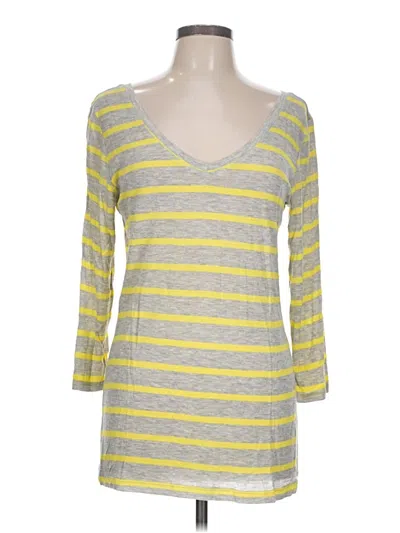 Pre-owned Cabi 3/4 Sleeve T-shirt In Yellow