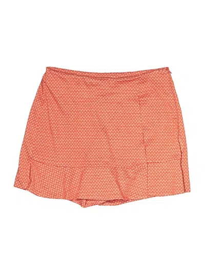 Pre-owned Cabi Active Skort In Orange