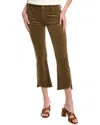 Cabi Baby Corduroy High-low Olive Crop Jean In Brown