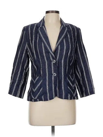 Pre-owned Cabi Blazer Jacket In Blue
