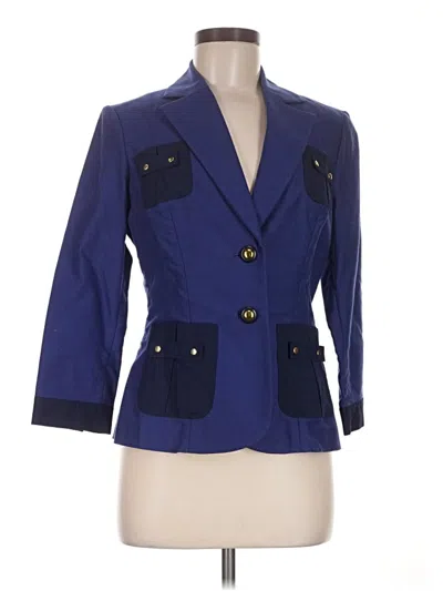 Pre-owned Cabi Blazer Jacket In Blue