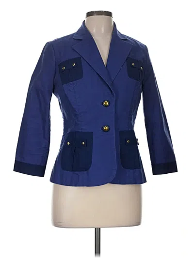 Pre-owned Cabi Blazer Jacket In Blue