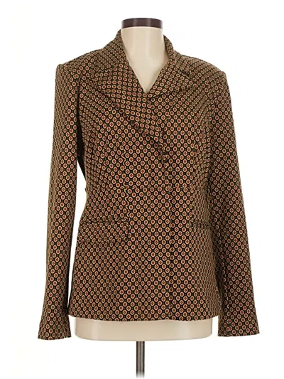 Pre-owned Cabi Blazer Jacket In Brown