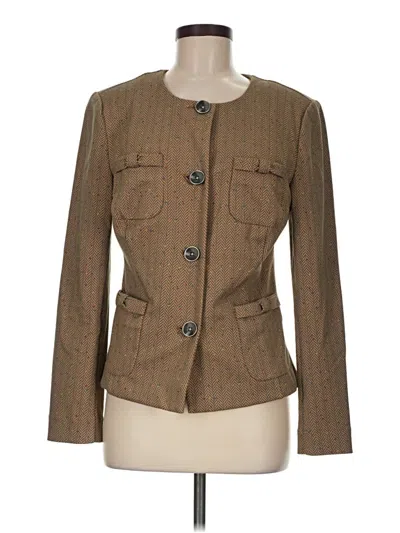 Pre-owned Cabi Blazer Jacket In Brown