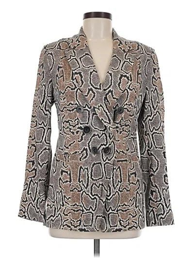 Pre-owned Cabi Blazer Jacket In Brown