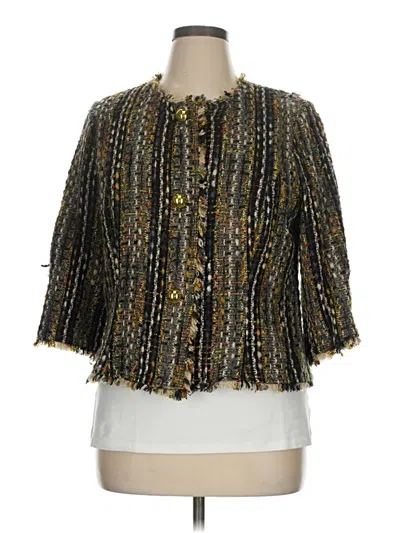Pre-owned Cabi Blazer Jacket In Gold