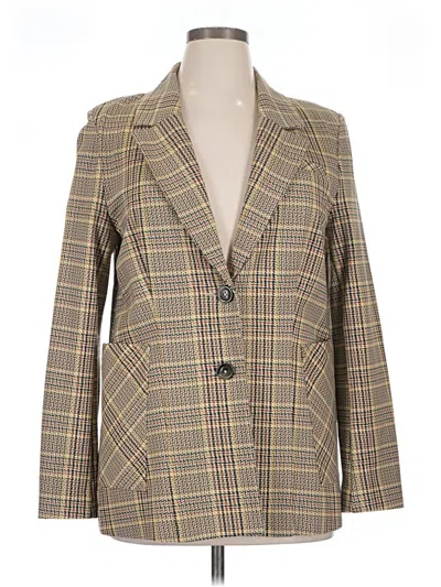 Pre-owned Cabi Blazer Jacket In Gold