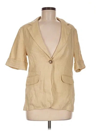 Pre-owned Cabi Blazer Jacket In Gold