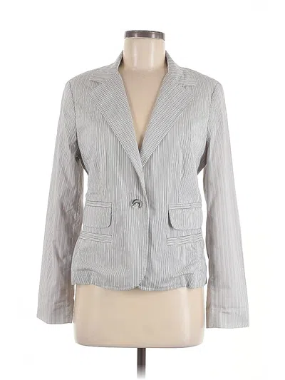 Pre-owned Cabi Blazer Jacket In Gray