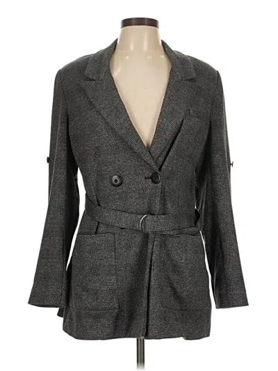 Pre-owned Cabi Blazer Jacket In Gray