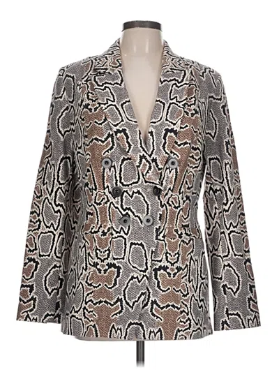 Pre-owned Cabi Blazer Jacket In Gray